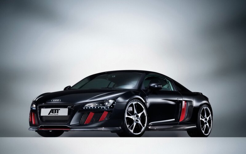 Black Audi R8 sports car