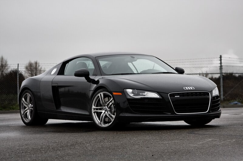 Black Audi R8 sports car