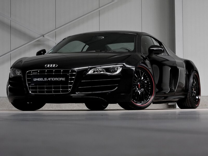 Black Audi R8 sports car