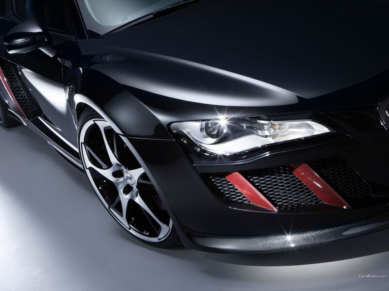 black audi r8 sports car