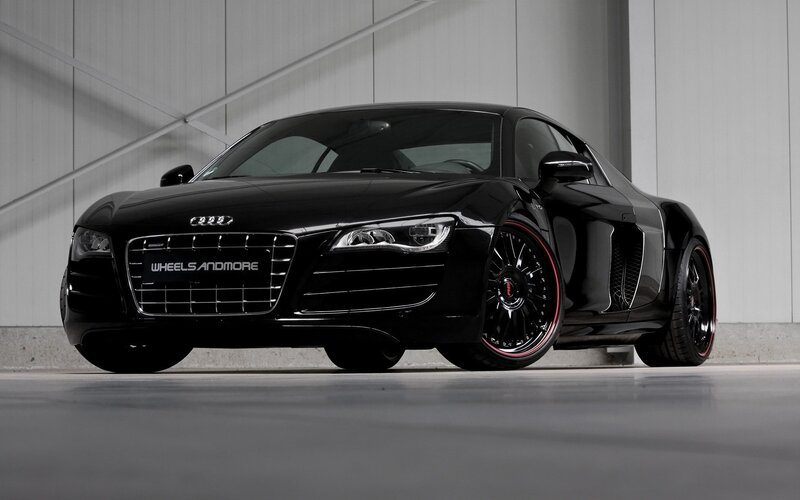 Black Audi R8 sports car