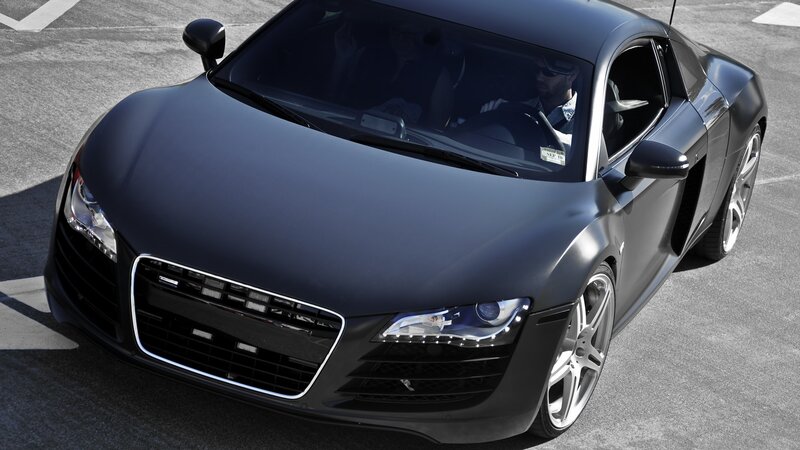 Black Audi R8 sports car