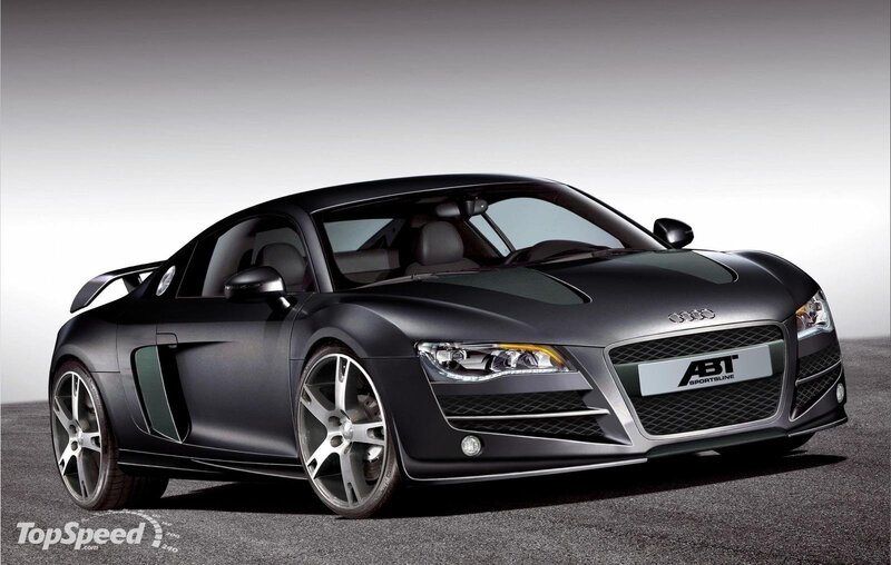 black audi r8 sports car