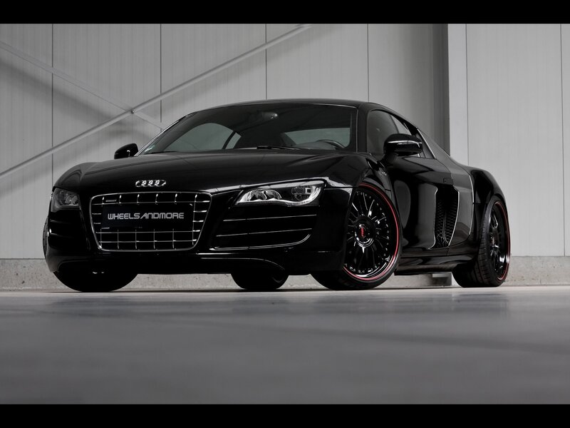 Black Audi R8 sports car