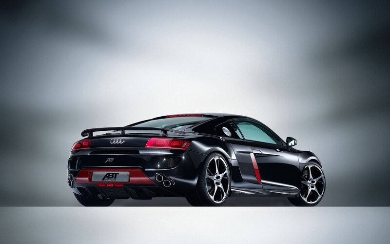 Black Audi R8 sports car