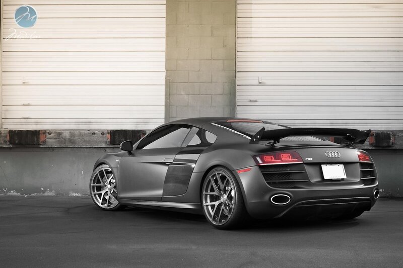 Black Audi R8 sports car