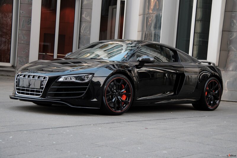 Black Audi R8 sports car