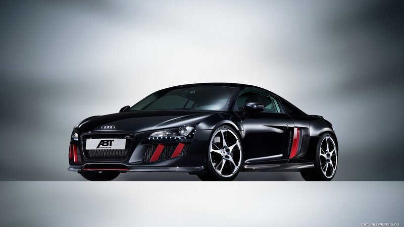 Black Audi R8 sports car