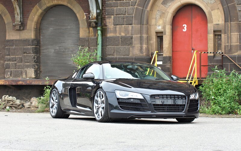 Black Audi R8 sports car
