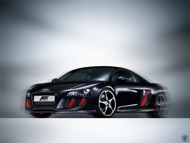 Black Audi R8 sports car