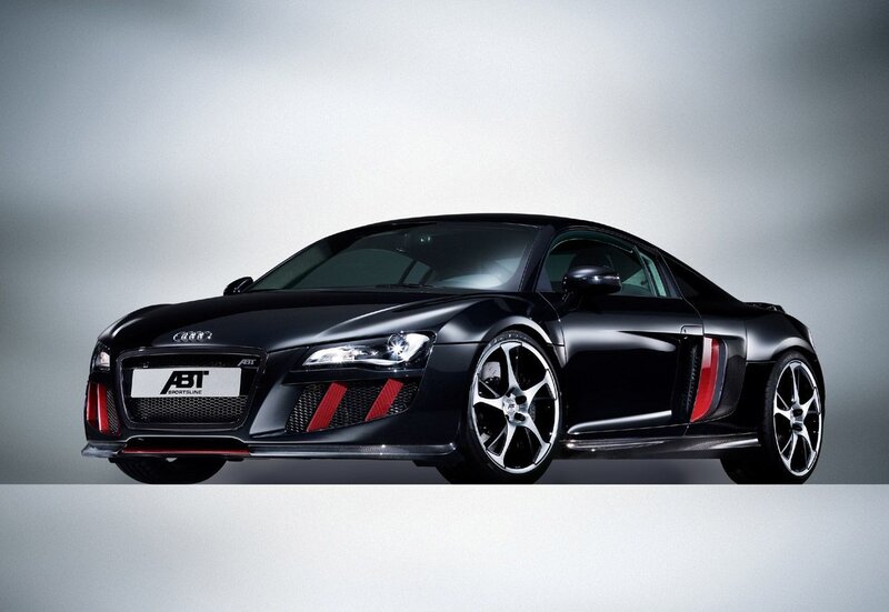Black Audi R8 sports car