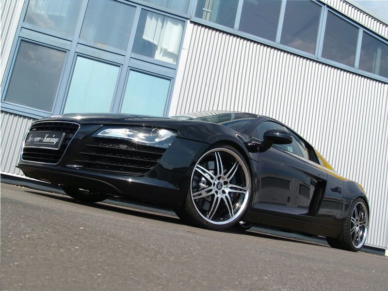 Black Audi R8 sports car