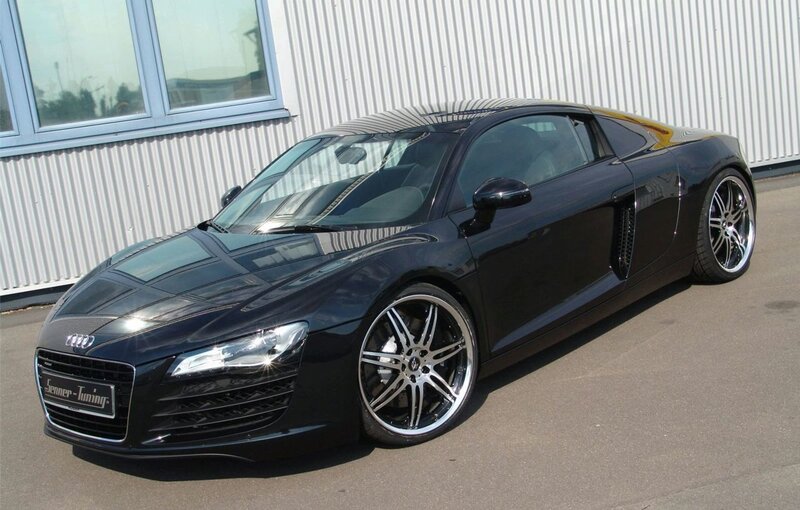Black Audi R8 sports car