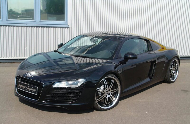 Black Audi R8 sports car