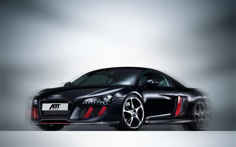 Black Audi R8 sports car