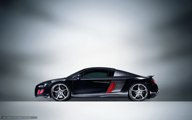 black audi r8 sports car