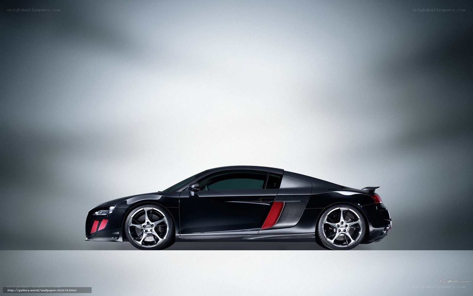 black audi r8 sports car