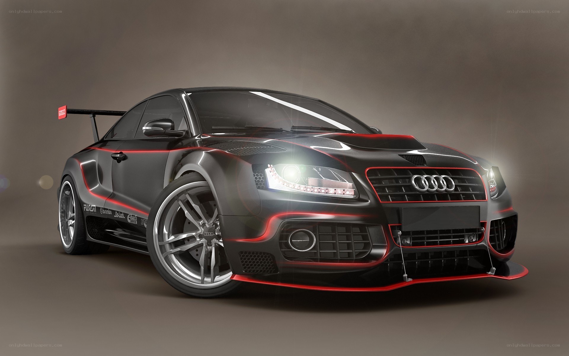 black audi race car