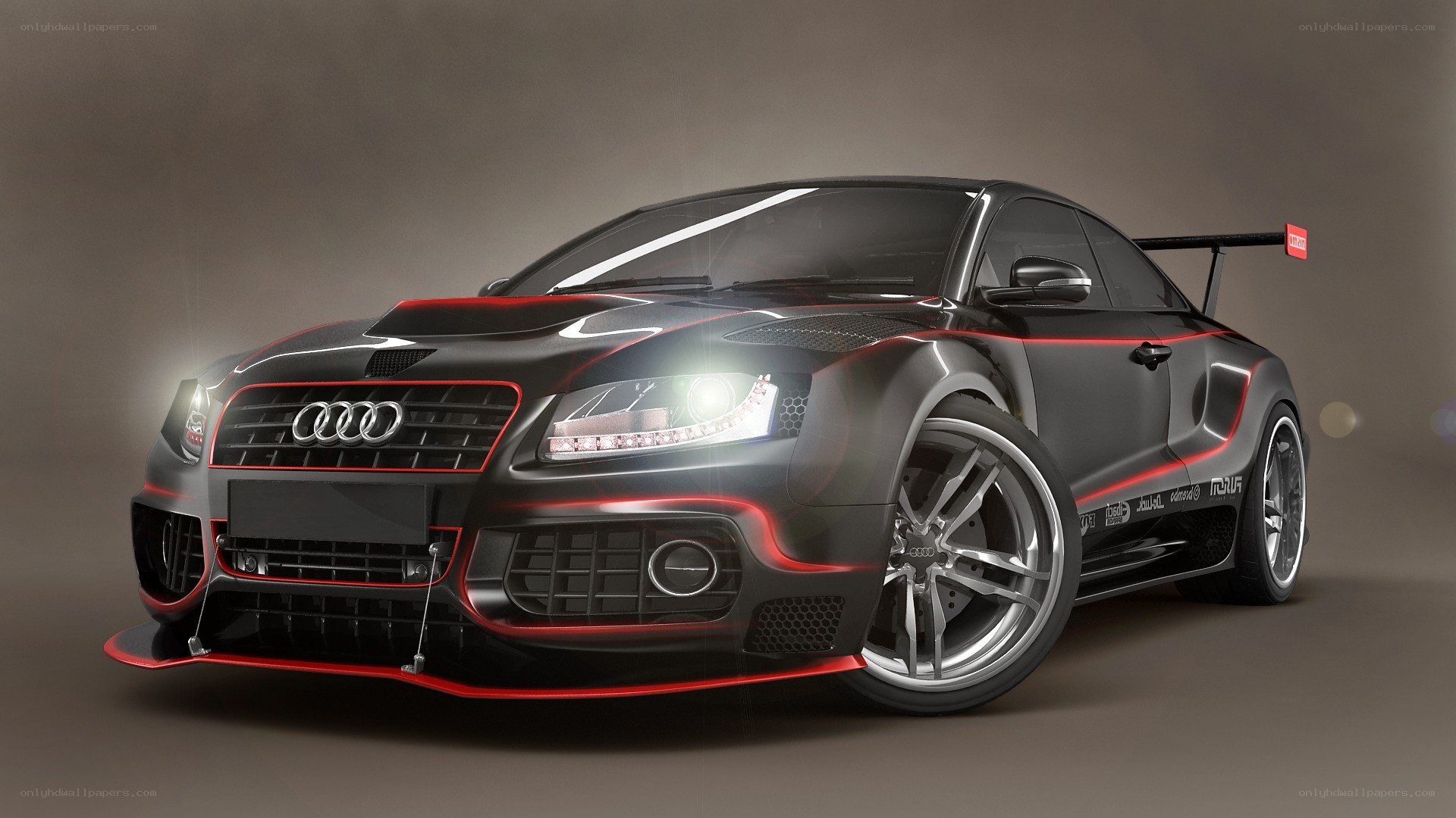 black audi race car