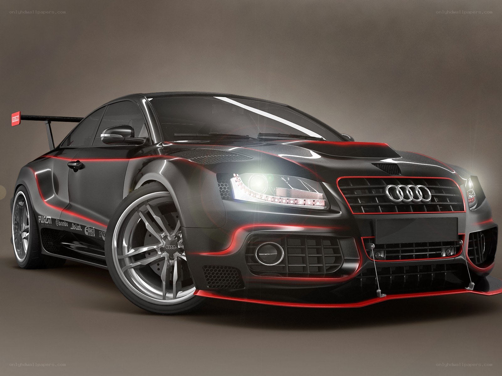 black audi race car