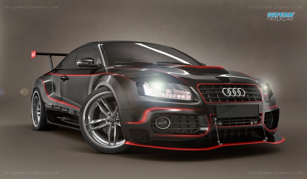 black audi race car