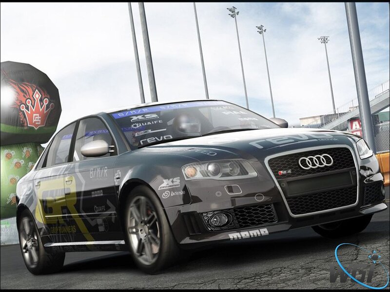 Black Audi Race Car — Gray, Competitive