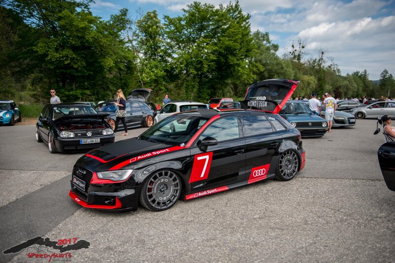 Black Audi Race Car — Outdoor