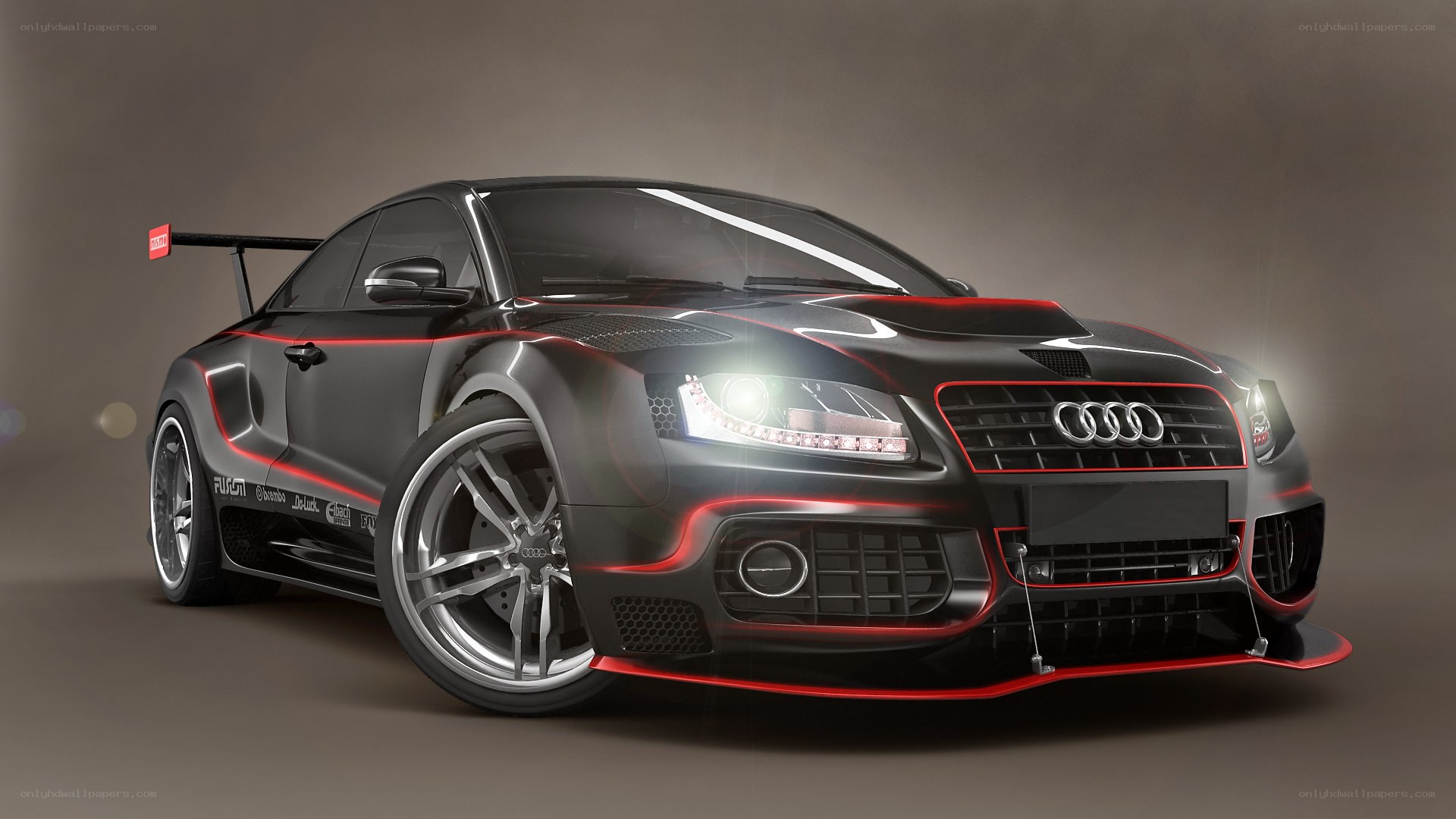 black audi race car