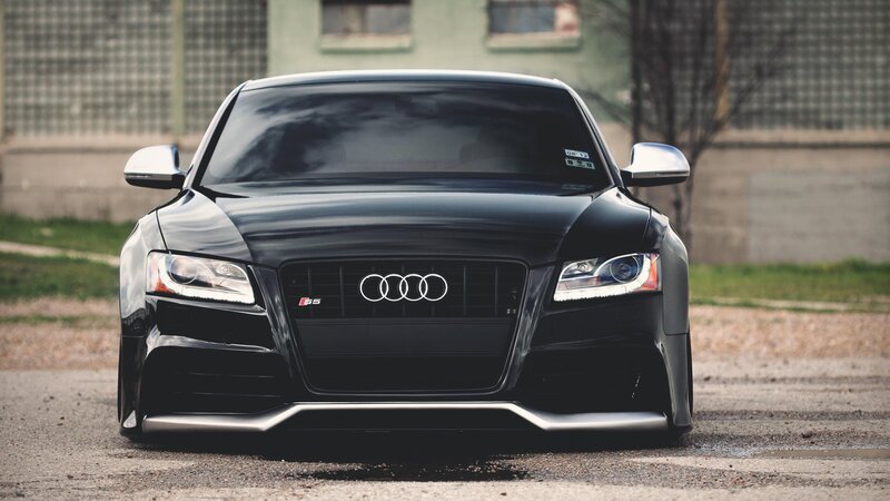 black audi rs5 front view