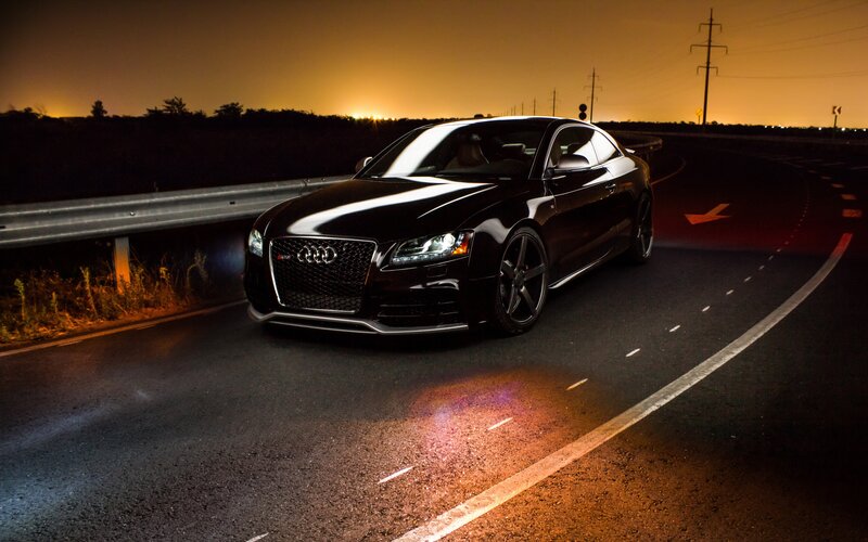 Black Audi Rs5 on Road
