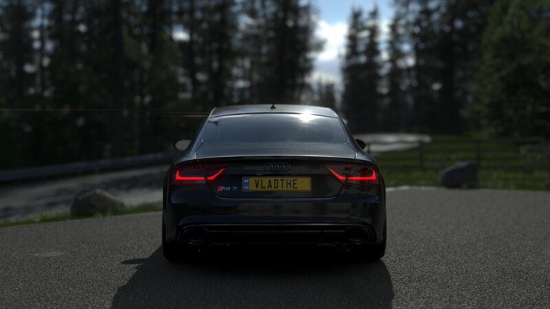 Black Audi Rs7 Car