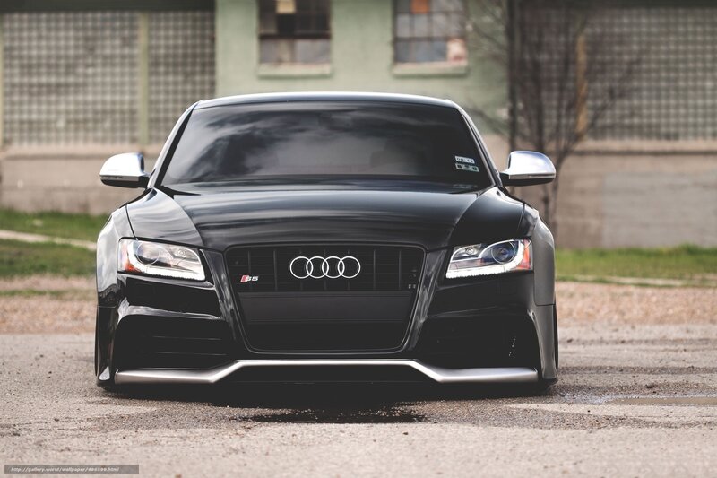 Black Audi S5 Car — Dramatic, Photograph