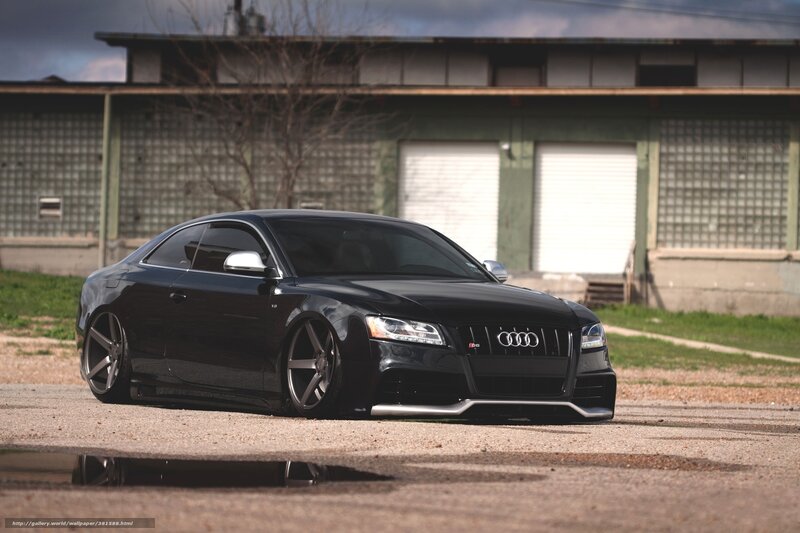 Black Audi S5 Coupe — Dramatic, Afternoon