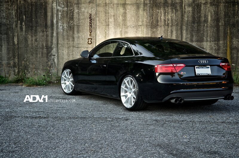 Black Audi S5 Coupe — Dramatic, Photograph, Car