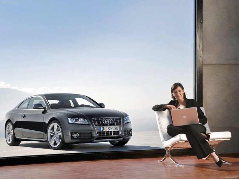 Black Audi S5 Coupe — Gray, Calm