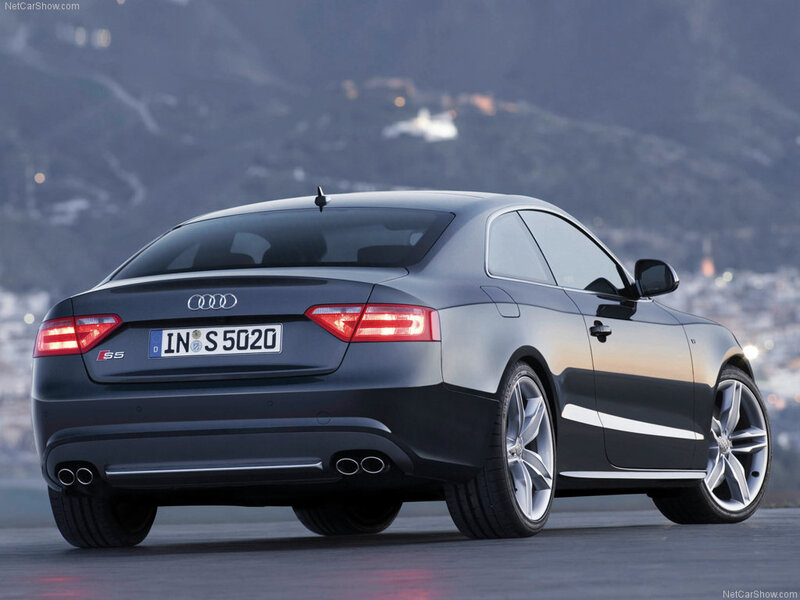 Black Audi S5 Coupe — Gray, Dramatic