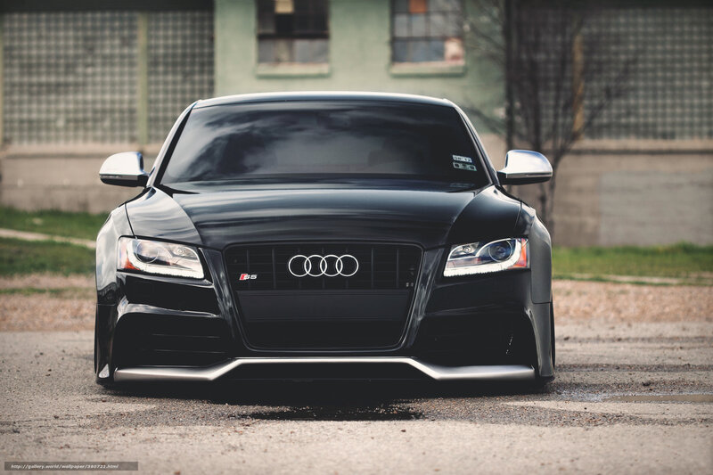 black audi s5 front view