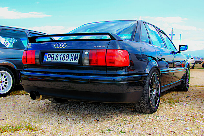 Black Audi Sedan — Blue