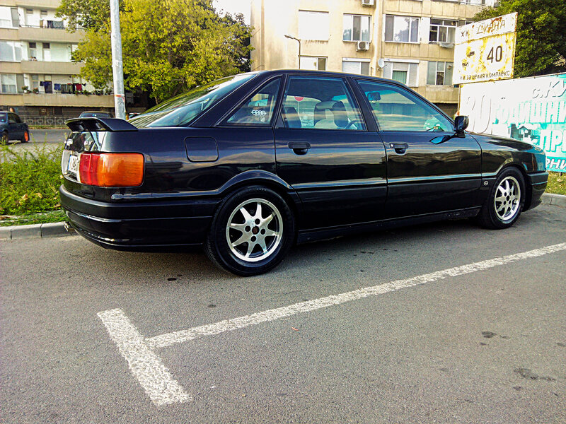 Black Audi Sedan — Calm, Afternoon, Photograph