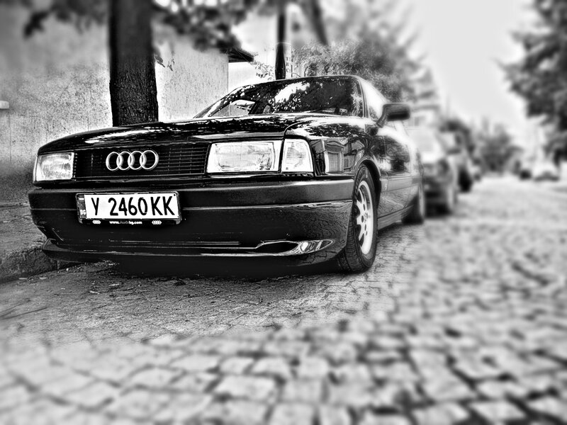 Black Audi Sedan — Calm, Photograph