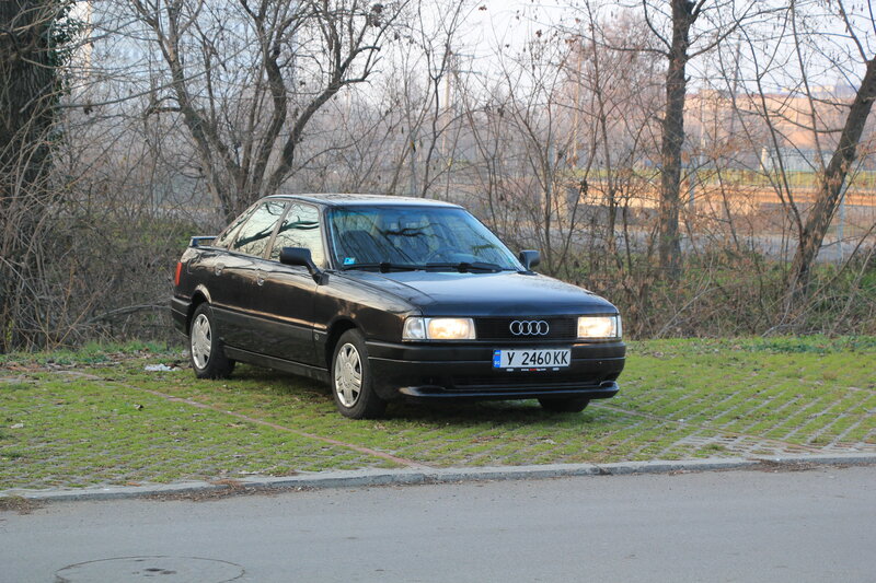 Black Audi Sedan — Calm, Winter