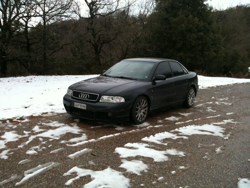 Black Audi Sedan — Cold