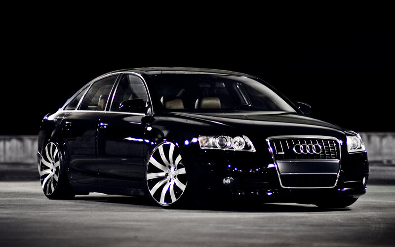 Black Audi Sedan — Dramatic