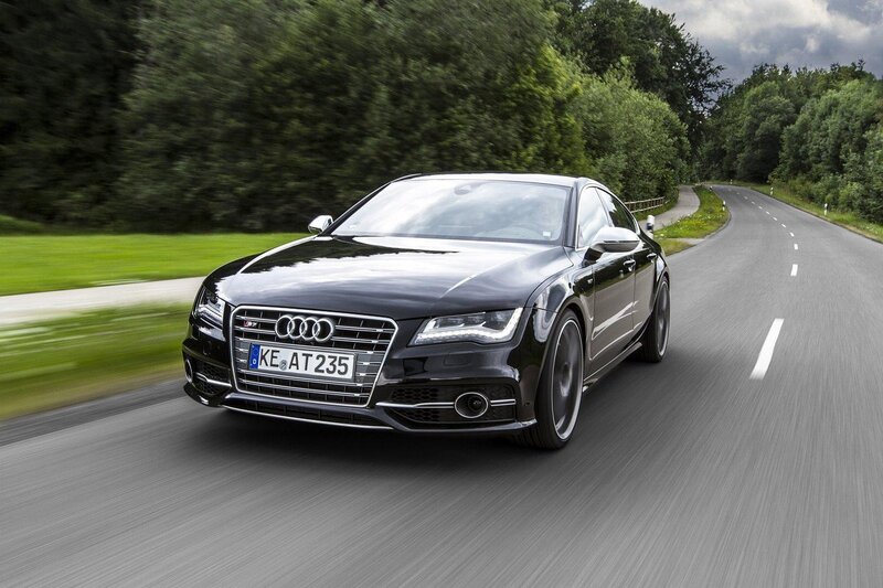 Black Audi Sedan — Dynamic, Afternoon, Photograph