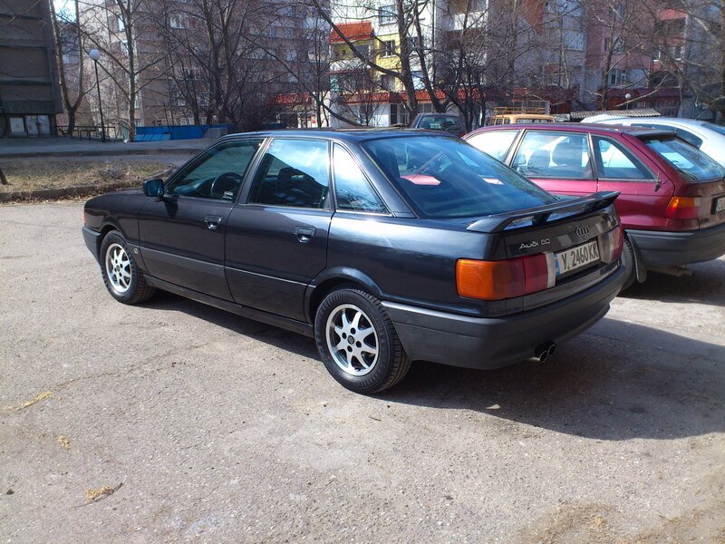 Black Audi Sedan — Gray, Neutral