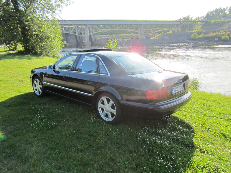 Black Audi Sedan — Green