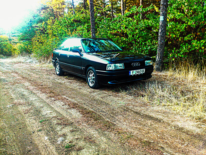 Black Audi Sedan — Natural