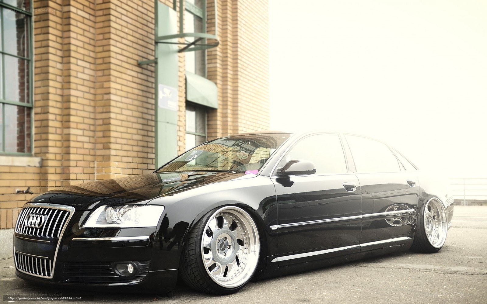 black audi sedan parked