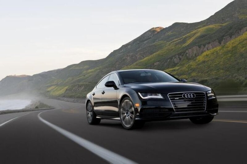 Black Audi Sedan — Serene, Afternoon