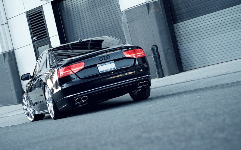 Black Audi Sedan — Urban, Photograph